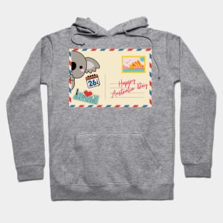 Australia Day Postcard Hoodie